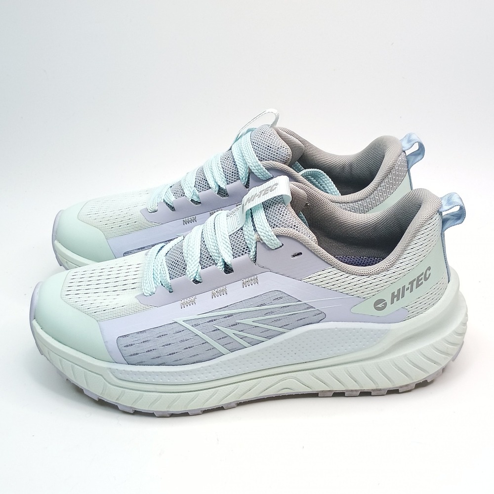 Hi-Tec CH80450W-LL Trail Running Shoes Women Size 7.5 Blue Mint Mesh Sneakers - Picture 3 of 9